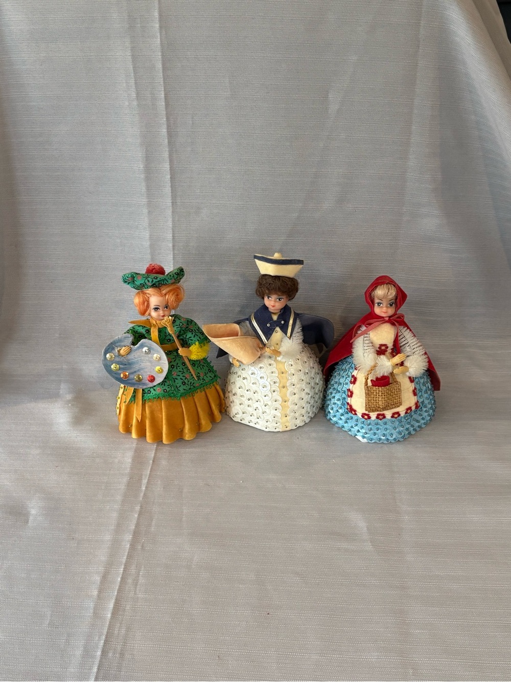 LI’l Missy Vintage 1970’s Handcrafted Decorative Figurine Trio